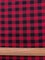 Red and Black Buffalo Plaid Yarn Dyed Flannel Fabric By the Yard